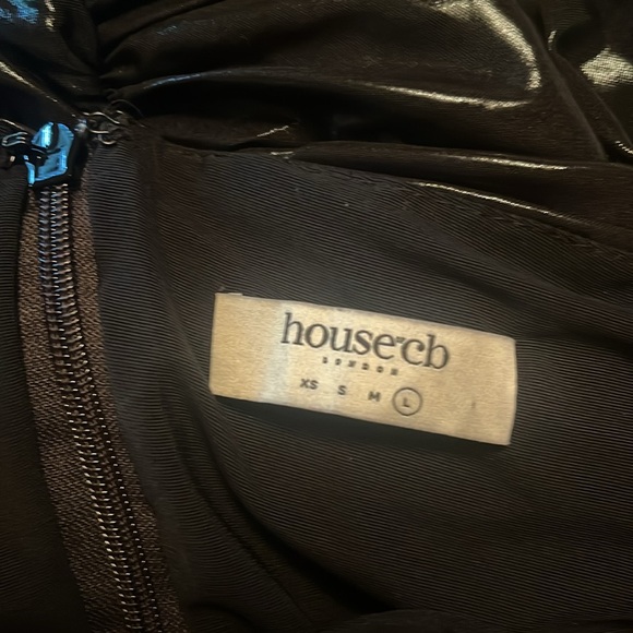 House of CB Marli Black Strapless Ruched Dress - Picture 6 of 7